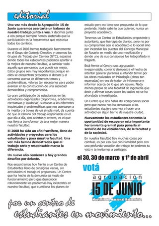 Balance de Actividades 2008