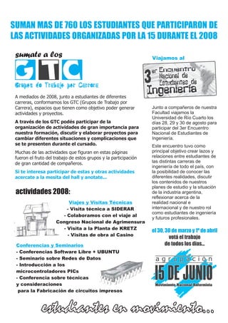 Balance de Actividades 2008