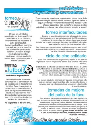 Balance de Actividades 2008