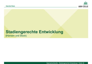 Stadiengerechte Entwicklung
(Hansen und Stock)
Sigmadivertikulitis - Stadiengerechte Entwicklung Seite 26
 