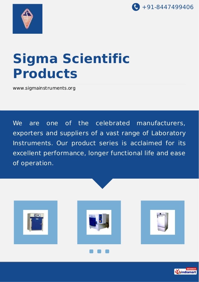Sigma Scientific Products, Chennai, Laboratory Instruments