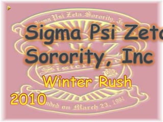 Sigma Psi Zeta2 | PPT