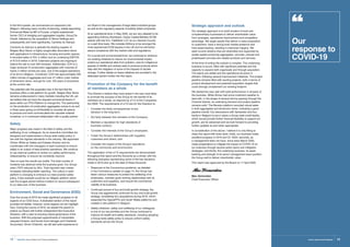 In the third quarter, we commenced our expansion into
Belgium, following many months of planning, initially appointing
Emmanuel Maes as MD of Europe, a highly experienced
former CEO of dredging and aggregates supplier, Group De
Cloedt, followed by the acquisition of Stone Holdings and
subsequently and more significantly, Carrieres du Hainaut.
Carrieres du Hainaut is globally the leading supplier of
Belgian Blue Stone, a highly sought-after decorative stone
with applications in infrastructure, housing and public spaces.
It recorded sales of €51.4 million and an underlying EBITDA
of €13.6 million in 2019. Extension projects are ongoing to
extend the site to over 300 hectares. Additionally, CDH is a
major producer of construction aggregates with volumes of
nearly 2 million tonnes per year, one of the largest operations
of its kind in Belgium. Combined, CDH has approximately 200
million tonnes of aggregate and over 27 million cubic metres
of dimension stone, enough for over 100 years of production
at the current rate.
The potential with this acquisition lies in the fact that the
business offers a real platform for growth. Belgian Blue Stone
remains undiscovered in many markets including the UK, yet
we believe that we have the required commercial teams in
place within our PPG Platform to change this. The partnership
on the production of construction aggregates comes to an end
in three years giving us full flexibility to consider all options
to produce and even commercialise this valuable material
ourselves, or in continued collaboration with a quality partner.
Safety
Major progress was made in the field of safety and the
wellbeing of our colleagues. As an executive committee we
designed and implemented a Group-wide safety policy in
line with the highest standards in the industry. We appointed
Clinton White as Safety and Estates Director and he
coordinates with line managers in each business to ensure
safety is an output of best practice operations. We continue
to use external auditors to review our safety performance
independently, to ensure we constantly improve.
Year-on-year the results are visible. The total number of
incidents has declined while the business grew. Our Group-
wide LTIFR reduced by 36%. Total reported near misses
increased indicating better reporting. The culture in each
platform is changing to embrace our best practice safety
policy. A key example would be our Belgian platform which
saw the longest period without incident on record subsequent
to our take-over of the business.
Environment, Social and Governance (ESG)
Over the course of 2019 we made significant progress on all
aspects of our ESG focus. A dedicated section of this report
provides full details, however, some aspects we can highlight
here. During the course of 2019, we started the search to
extend our Board with further independent Non-Executive
Directors, with a view to ensuring robust governance of the
business. With the proposed appointments of industrialist,
Jacques Emsens, and former fund manager and Chartered
Accountant, Simon Chisholm, we will add solid experience to
our Board in the management of large listed industrial groups
as well as the regulatory aspects of publicly listed companies.
At an operational level, in May 2020, we are very pleased to be
appointing Anthony Brockbank, Equity Capital Markets (ECM)
partner with law firm, Fieldfisher LLP, as our General Council,
on a part time basis. We consider Anthony to be amongst the
most experienced ECM lawyers in the UK and he will further
assure compliance with the market rules and regulations.
On a social and environmental front, we continued to reinforce
our existing initiatives to reduce our environmental impact,
protect our operational sites from pollution, care for indigenous
species of wildlife and actively seek to produce products which
help with the mitigation of some of the impacts of climate
change. Further details on these initiatives are provided in the
dedicated section further into this report.
Promotion of the Company for the benefit
of members as a whole
The Director’s believe they have acted in the way most likely
to promote the success of the Group for the benefit of its
members as a whole, as required by s712 of the Companies
Act 2006. The requirements of s172 are for the Directors to:
•	Consider the likely consequences of any
decision in the long term;
•	 Act fairly between the members of the Company;
•	Maintain a reputation for high standards of
business conduct;
•	 Consider the interests of the Group’s employees;
•	Foster the Group’s relationships with suppliers,
customers and others; and
•	Consider the impact of the Group’s operations
on the community and environment.
The application of the s172 requirements are demonstrated
throughout this report and the Accounts as a whole, with the
following examples representing some of the key decisions
made in 2019 and up to the date of these Accounts:
•	Response to the Coronavirus pandemic: as detailed
in the Coronavirus update on page 14, the Group has
taken various measures to protect the wellbeing of its
employees, maintain good working relationships with its
customers and suppliers, and ensure the commercial
viability of its business.
•	Continued pursuit of buy and build growth strategy: the
Group has aggressively continued its buy and build growth
strategy, completing four acquisitions during 2019, which
expanded the SigmaPPG and South Wales platforms and
created a new platform in Belgium.
•	Safety initiatives: safety and wellbeing of our colleagues
is one of our top priorities and the Group continued to
improve its health and safety standards, including adopting
a Group-wide safety policy to ensure uniform safety
standards across the Group.
Strategic approach and outlook
Our strategic approach is to build clusters of local and
complementary businesses to deliver shareholder value
from synergies, operational improvement and competitive
advantage. We target assets that deliver a value proposition
to customers, have a strong local market presence and
hard asset backing, resulting in improved margins. We
seek income streams that are diversified and supported by
quality assets producing aggregates, concrete, precast and
prestressed concrete and related products and services.
At the time of writing the outlook is complex. The underlying
business is sound, filled with significant potential and the
capacity to expand both organically and through acquisition.
The teams are skilled and the operational structure is
efficient, following several improvement initiatives. The project
pipeline remains filled with exciting projects, both in terms of
product development and potential acquisition targets that
could strongly complement our existing footprint.
We started the year well with solid performance in all parts of
the business. While Ronez had some inclement weather to
deal with, in the shape of several storms passing through the
Channel Islands, its underlying demand and project pipeline
remains solid. The Benelux platform recorded robust sales
in both aggregates and dimension stone, indicating a good
pipeline overall. Our discussions with Santander and four
banks in Belgium to put in place a Group-wide credit facility,
which would provide further financial flexibility to support our
growth, are far advanced and we look forward to providing
further updates as and when appropriate.
In consideration of the above, I believe it is only fitting to
close this report with three facts: firstly, our business made
excellent progress in 2019 and Q1 2020; secondly, as
a management team we have, since early March 2020,
made preparations to mitigate the impact of COVID-19 on
our business through several action plans and mitigation
strategies; and thirdly, the underlying business, its asset
backing and strength of its senior management team position
the Group well to deliver shareholder value.
This report was approved by the Board on 17 April 2020.
Max Vermorken
Chief Executive Officer
Our
response to
COVID-19
13Invest, Improve and IntegrateSigmaRoc Annual Report and Financial Statements12
 