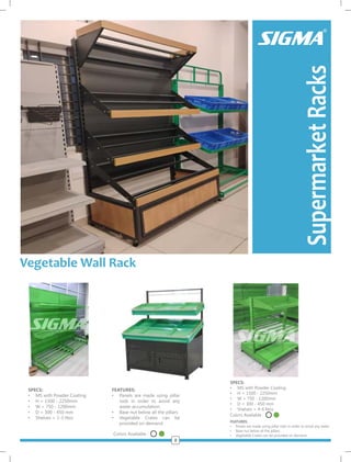 Sigma Display Rack SIGMA Supermarket Display Rack Catalog 2025 | PDF