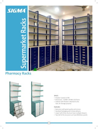 Sigma Display Rack SIGMA Supermarket Display Rack Catalog 2025 | PDF