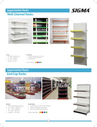 Sigma Display Rack SIGMA Supermarket Display Rack Catalog 2025 | PDF