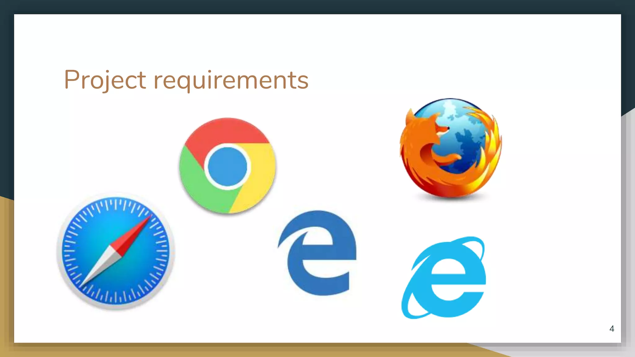 Project requirements 4 