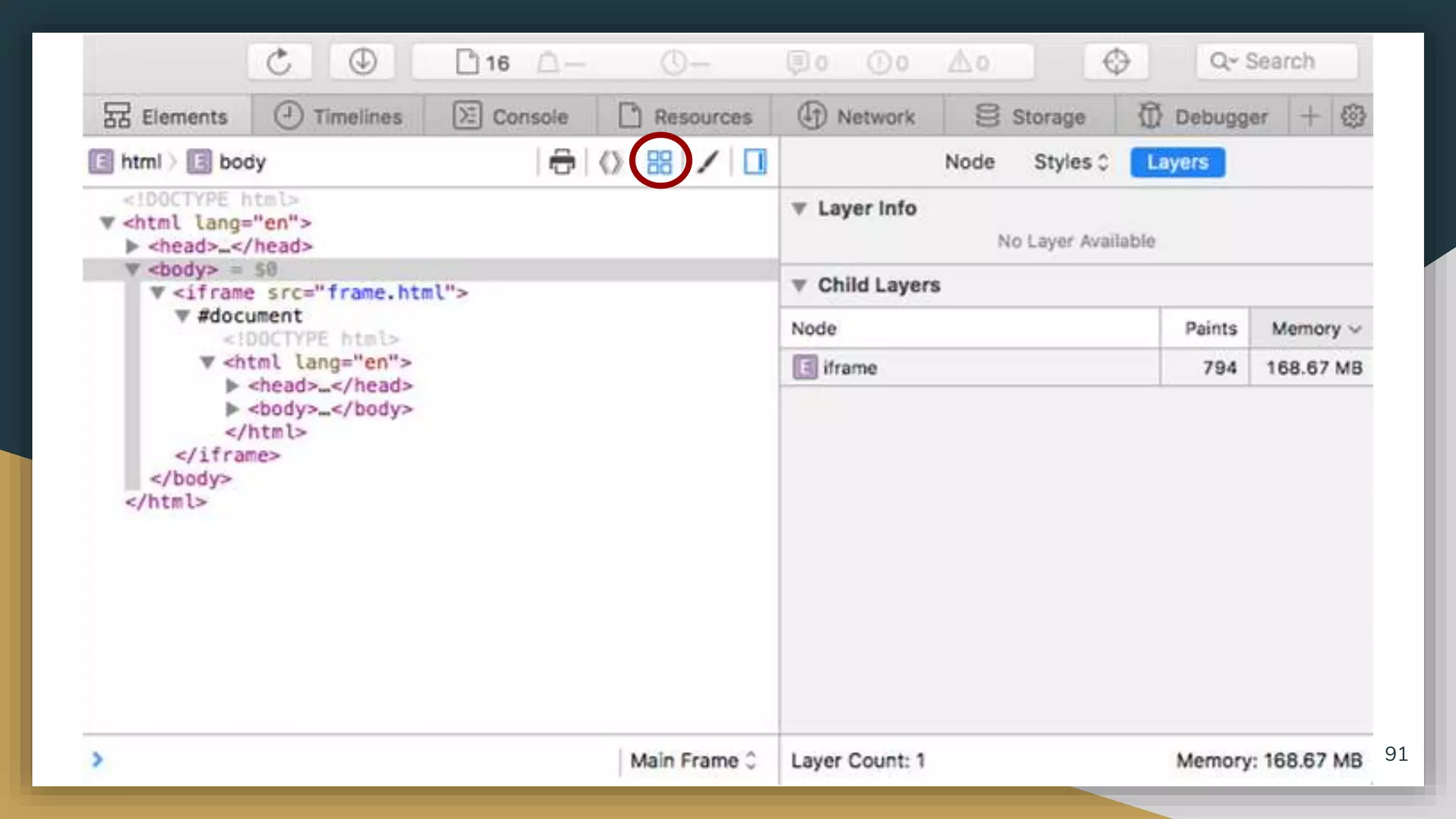 Viewing compositing borders TODO screenshot 91 