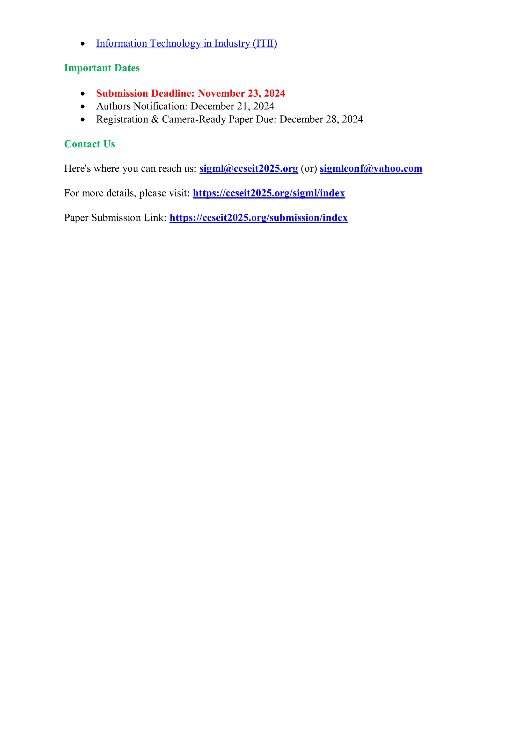 Online Paper Submission 6th International Conference on Signal