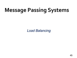 Message Passing Systems
45
Load Balancing
 