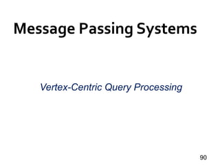 Message Passing Systems
90
Vertex-Centric Query Processing
 