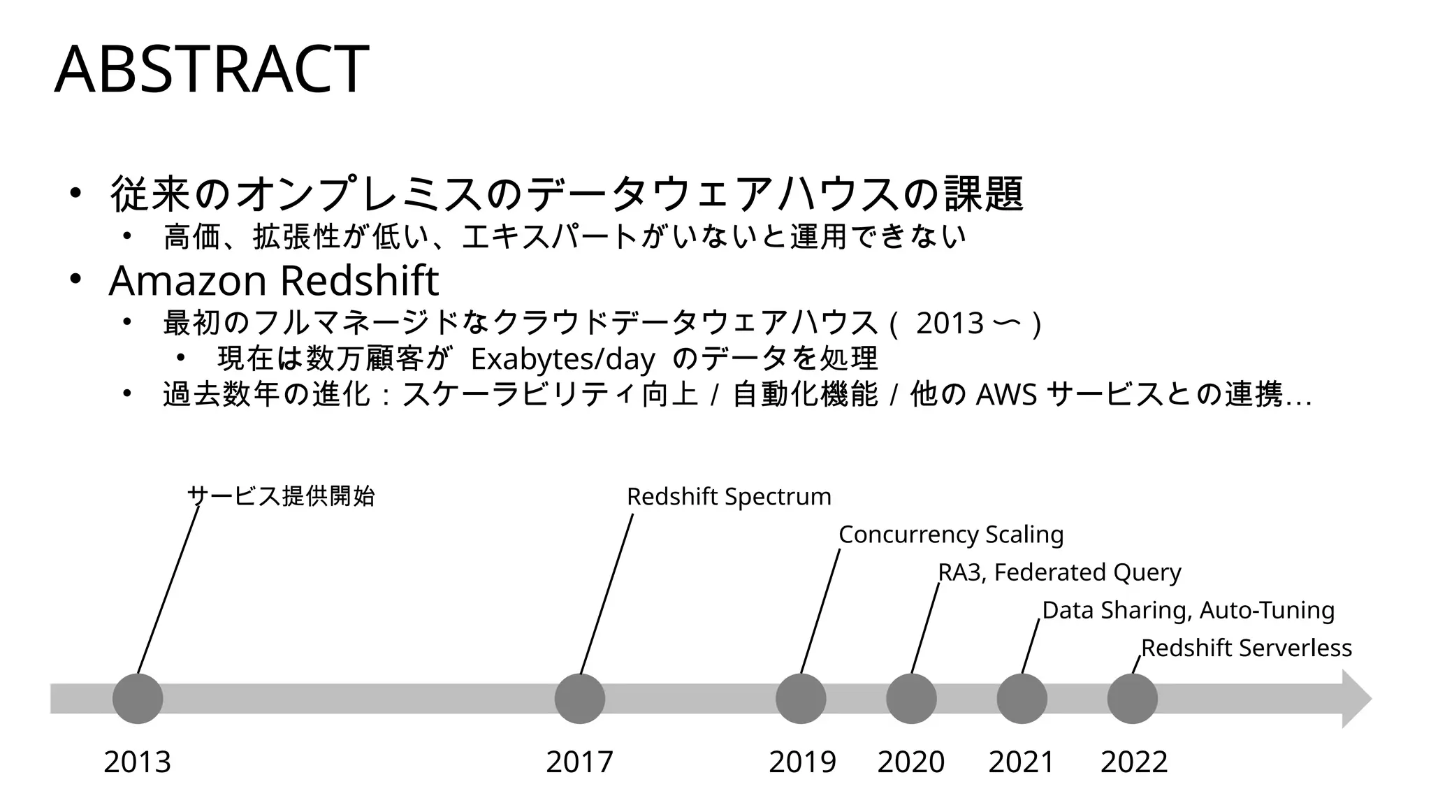 SIGMOD 2022 Amazon Redshift Re-invented を読んで | PPTX