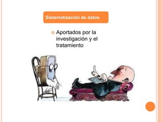 Sistematización de datos


     Aportados por la
      investigación y el
      tratamiento
 