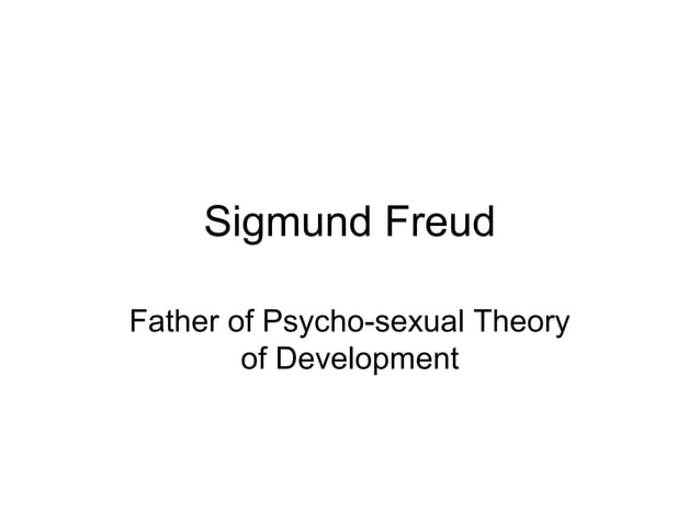 Sigmund Freud Powerpointpresentation Ppt