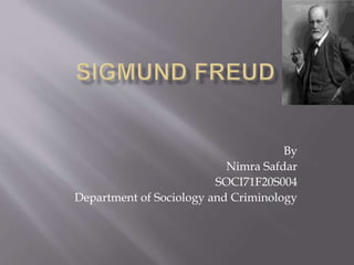 By
Nimra Safdar
SOCI71F20S004
Department of Sociology and Criminology
 