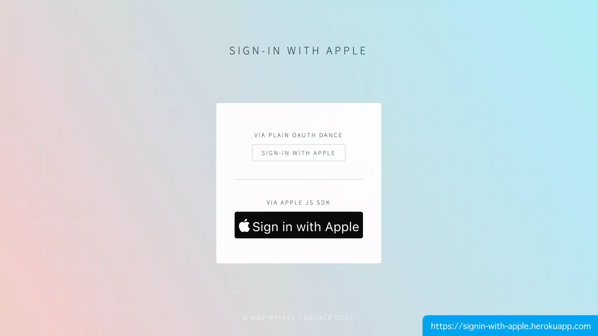 https://signin-with-apple.herokuapp.com
 