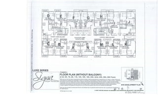 Signa Designer Residences Floor Plan Layout 12-19-12