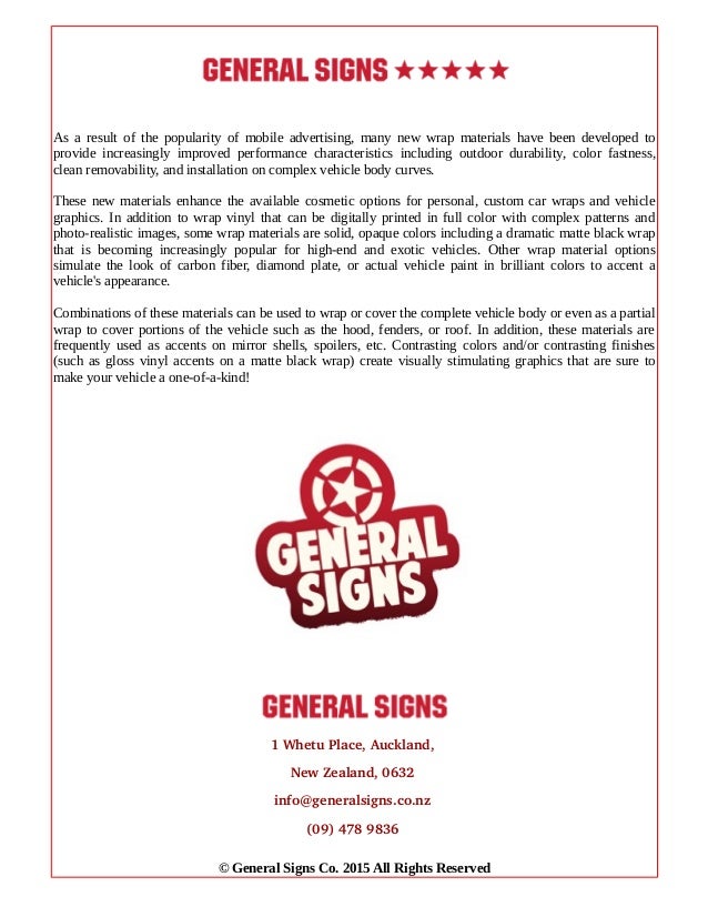 Signage and Car Wraps in Auckland