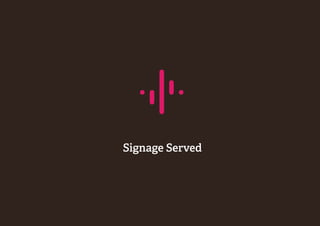 Signage Served - Cartelería Digital (Digital Signage) para Hoteles, Restaurantes y Bares. 