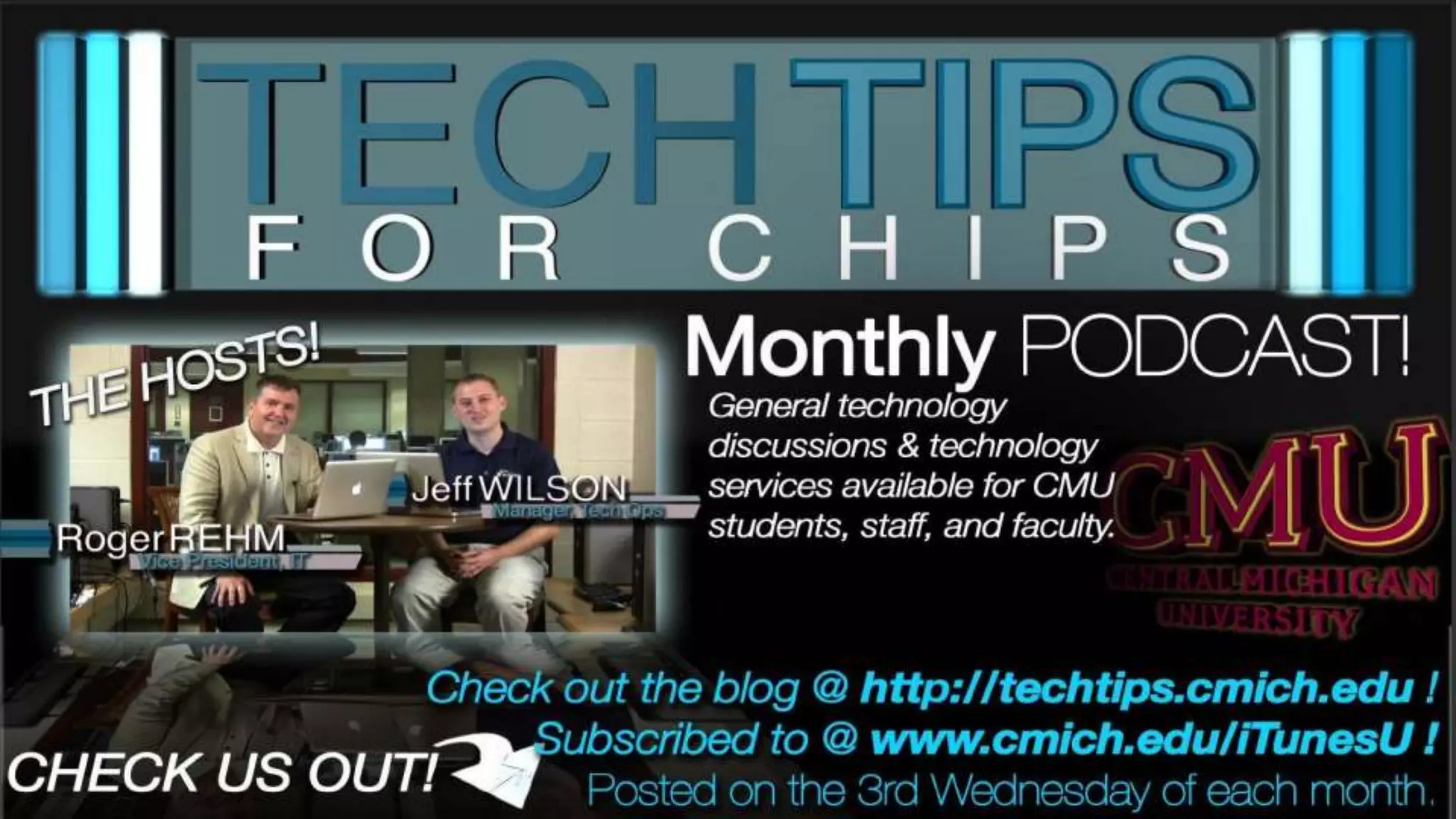 Find                            on:CMICHHELPDESKCMICH-OIT-Communicationswww.tinyurl.com/oitblog