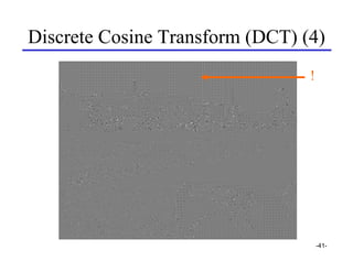 Discrete Cosine Transform (DCT) (4)
                                 !




                                     -41-