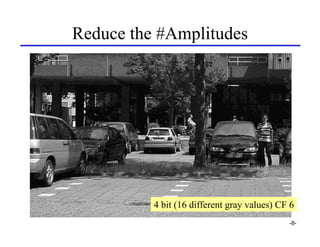 Reduce the #Amplitudes




          4 bit (16 different gray values) CF 6
                                             -8-