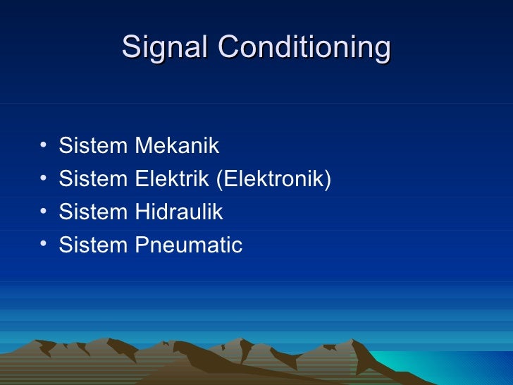Signal Conditioning