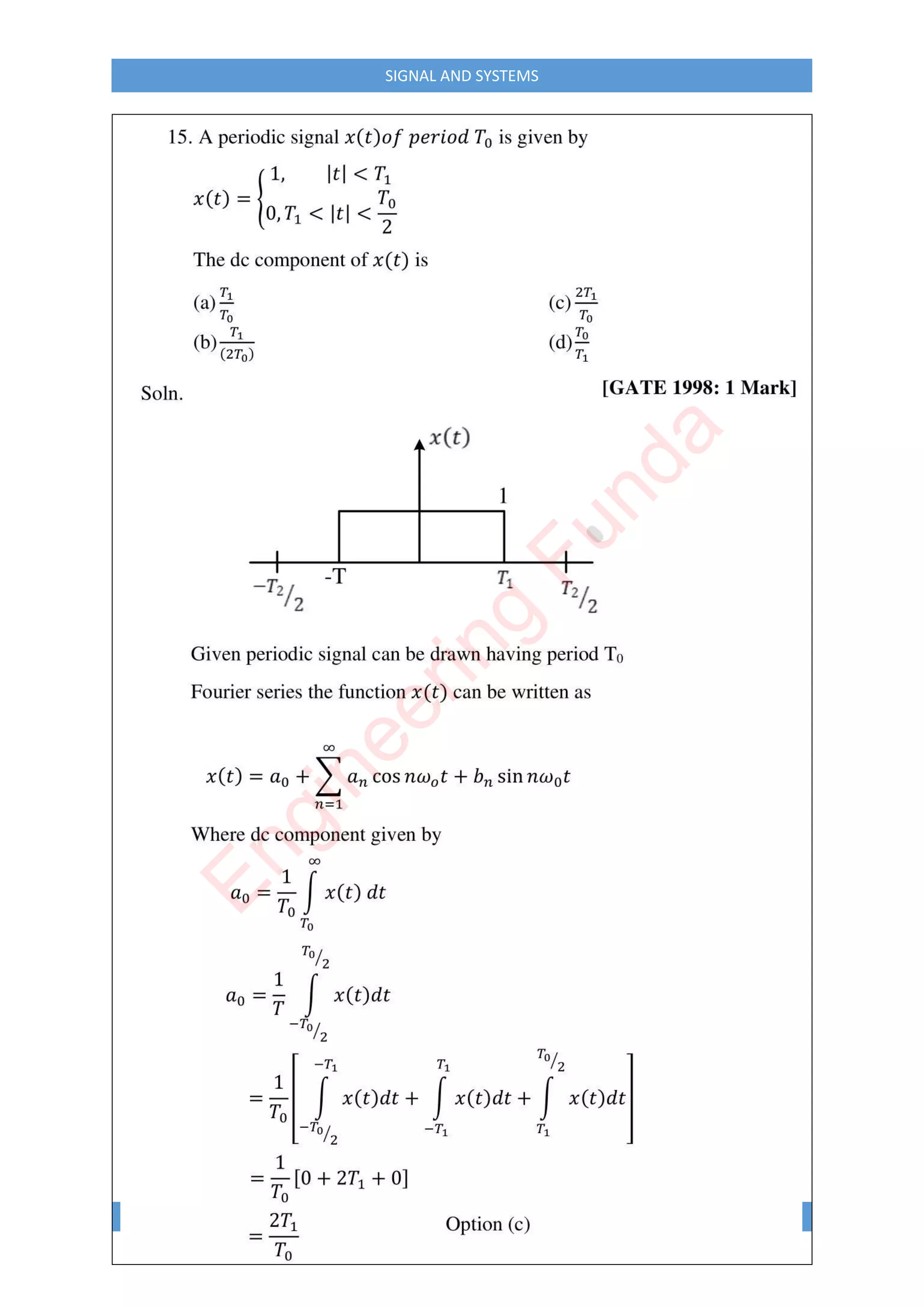 PROF. HITESH DHOLAKIYA ENGINEERING FUNDA
SIGNAL AND SYSTEMS
E
n
g
i
n
e
e
r
i
n
g
F
u
n
d
a
 