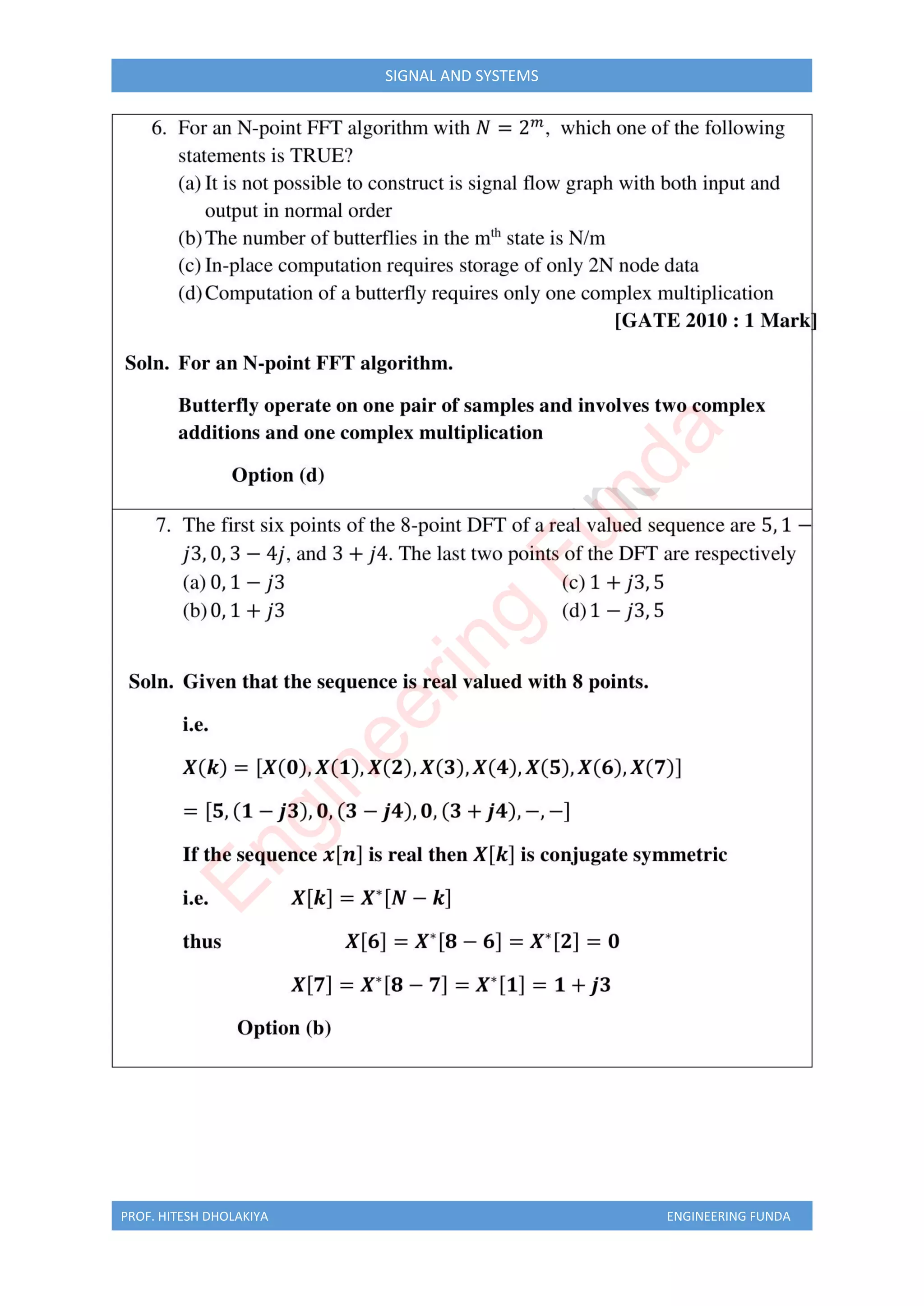 PROF. HITESH DHOLAKIYA ENGINEERING FUNDA
SIGNAL AND SYSTEMS
E
n
g
i
n
e
e
r
i
n
g
F
u
n
d
a
 