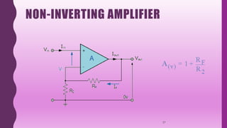 NON-INVERTING AMPLIFIER
27
 