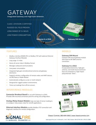 Signal Fire Wireless Telemetry Catalog | PDF