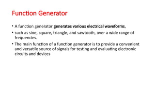 Signal Generator modern technology instrument | PPTX