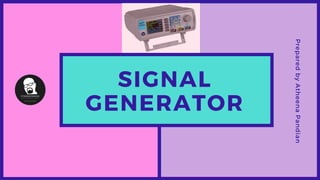 Signal Maker Signal generator basics | PDF