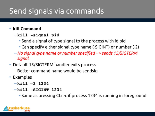 Signal Handling in Linux | PDF