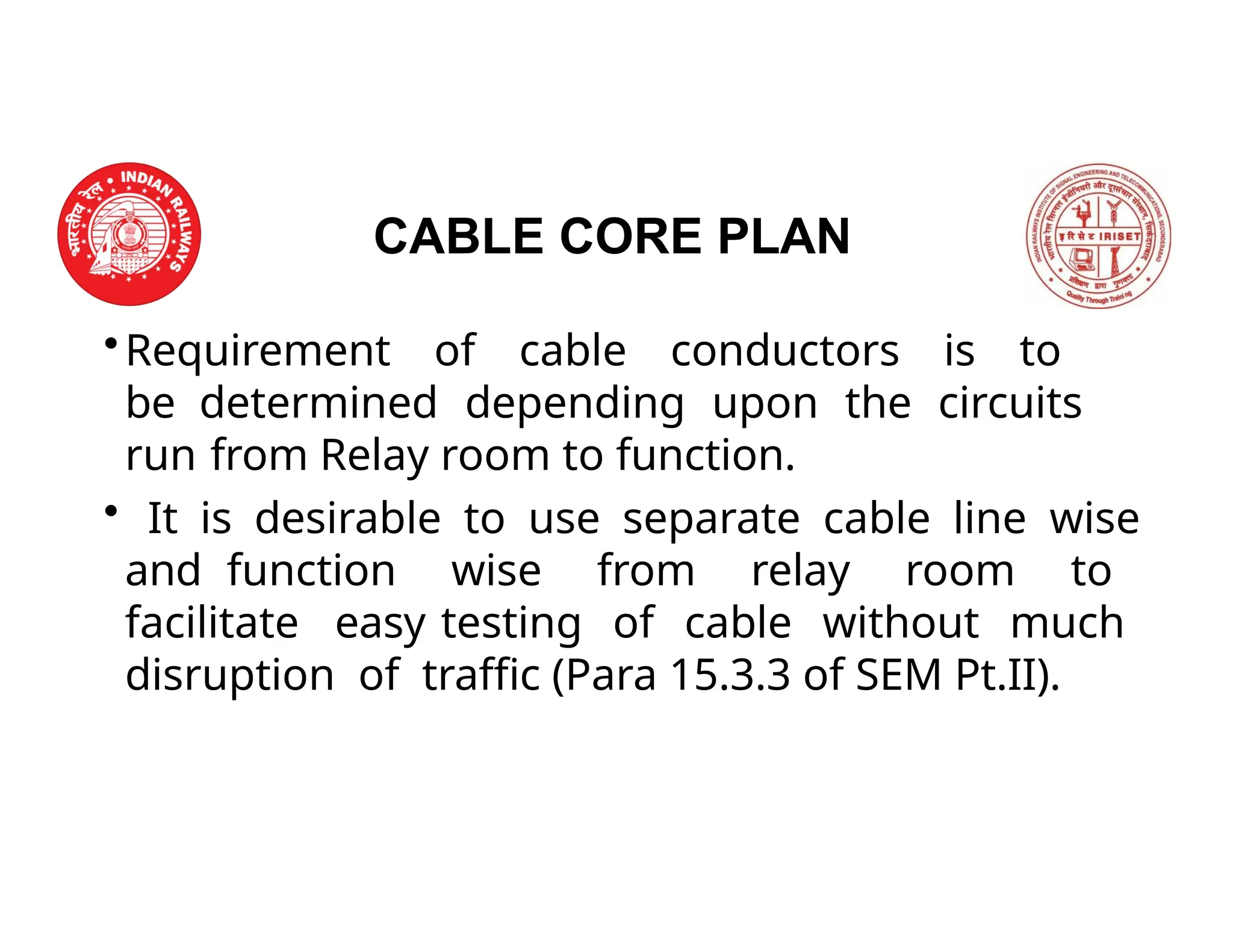 signalling cables laying.pptx for Signalling | PPTX