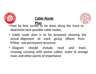 signalling cables laying.pptx for Signalling | PPTX