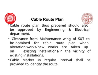 signalling cables laying.pptx for Signalling | PPTX
