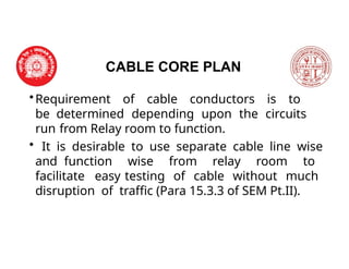 signalling cables laying.pptx for Signalling | PPTX
