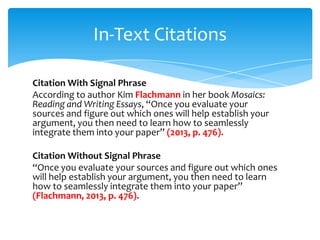 Signal Phrases