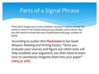 Signal Phrases