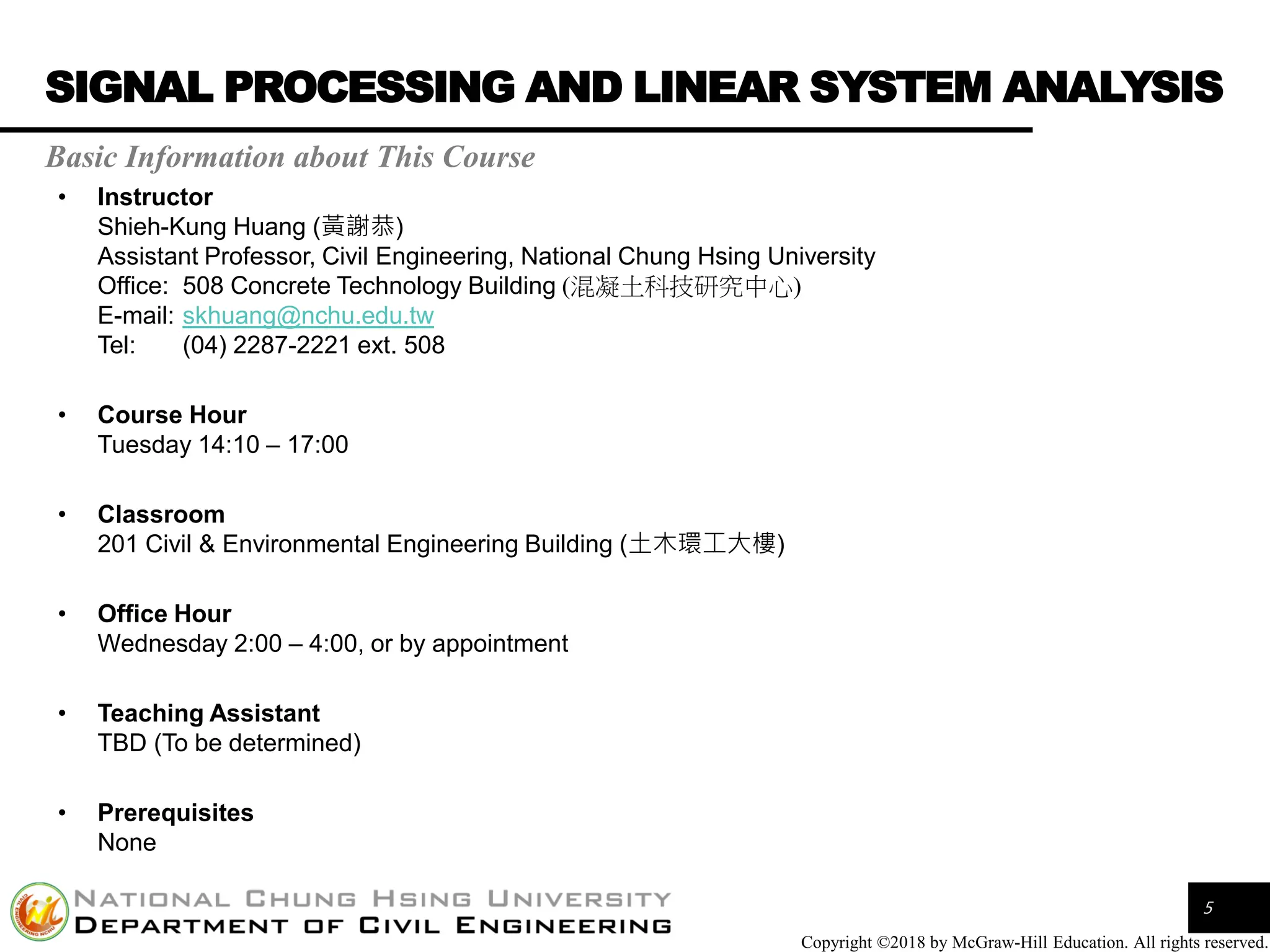 Signal Processing and Linear System Analysis PPT