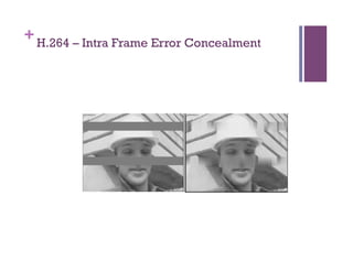 +H.264 – Intra Frame Error Concealment
 