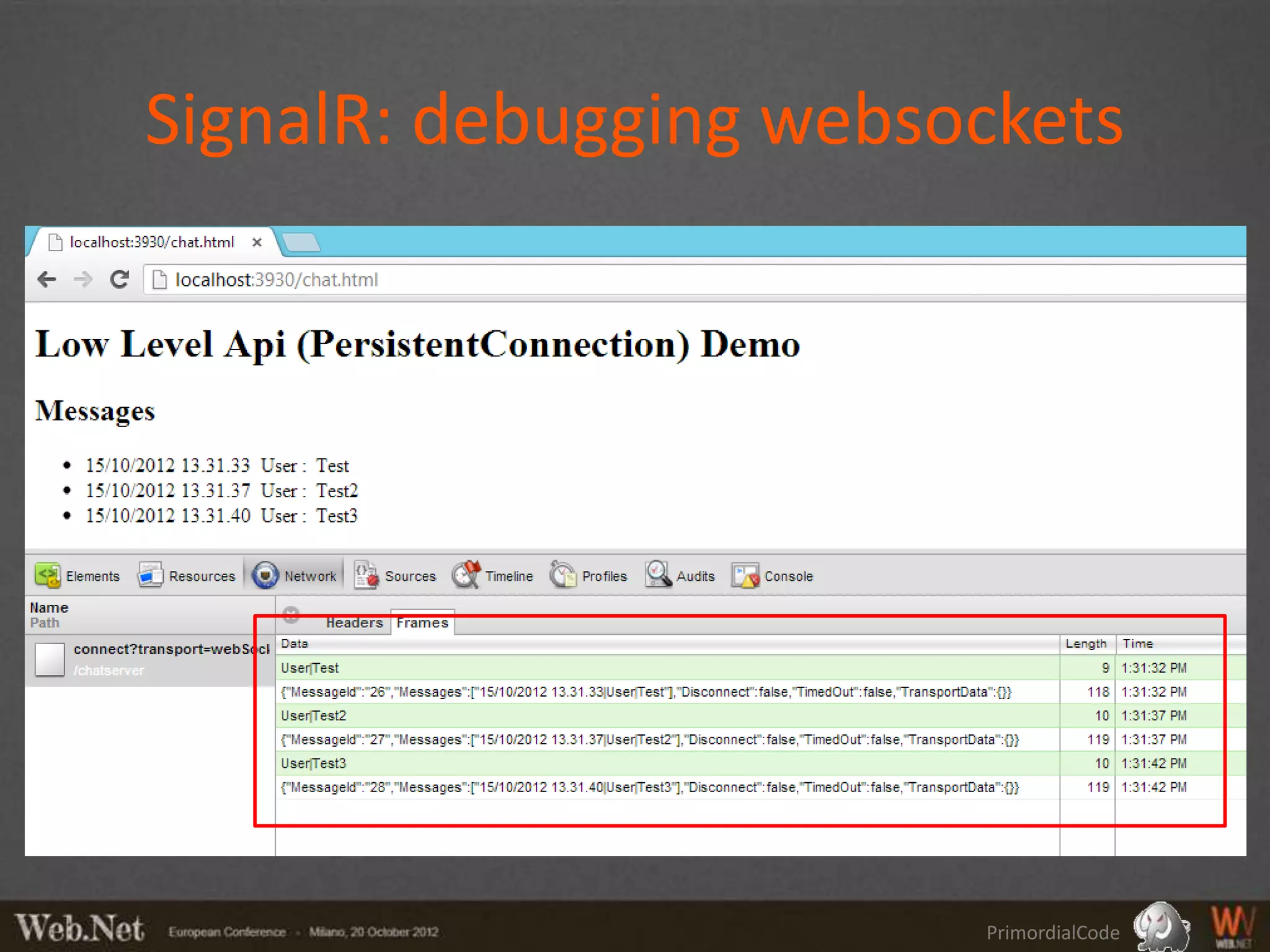 SignalR: debugging websockets




                        PrimordialCode
 