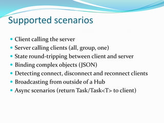 Superman SignalR to the rescue!

 