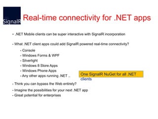 SignalR Powered X-Platform Real-Time Apps!