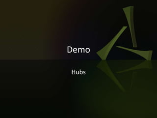 Demo
Hubs
 