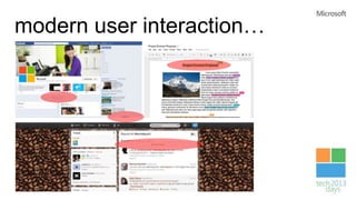 modern user interaction…
 