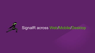 SignalR across Web/Mobile/Desktop
 