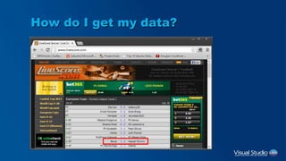 How do I get my data?
 