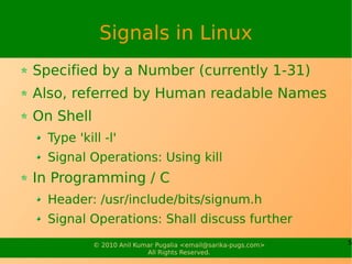 Signals | PDF | Operating Systems | Computer Software and Applications